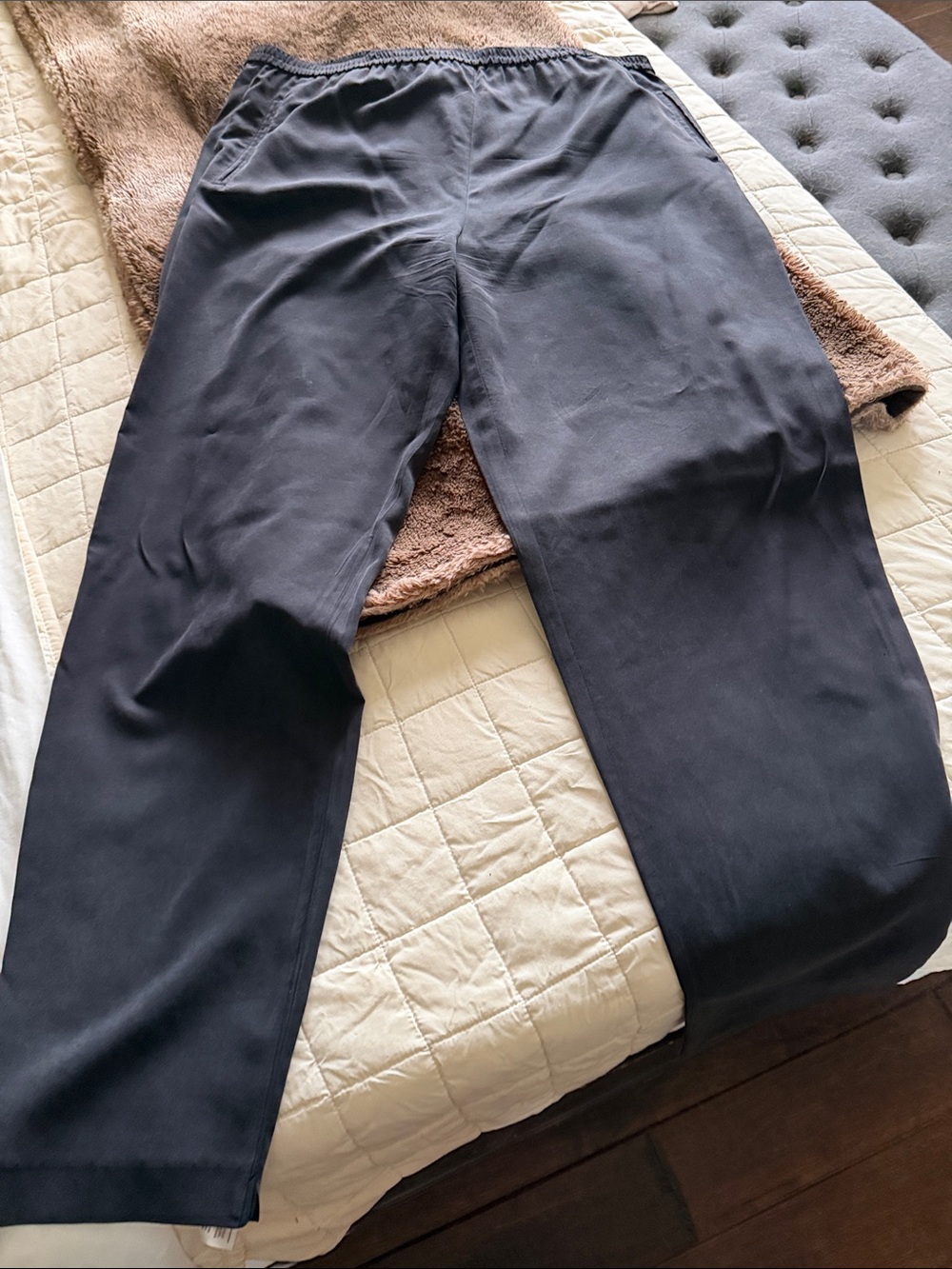 Saks Fifth Avenue Men's Dark Navy Elastic-Waist Chinos